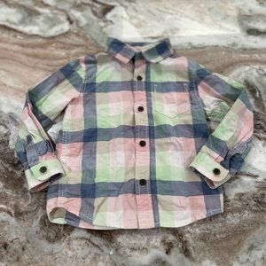 Pastel long sleeve button up dress shirt